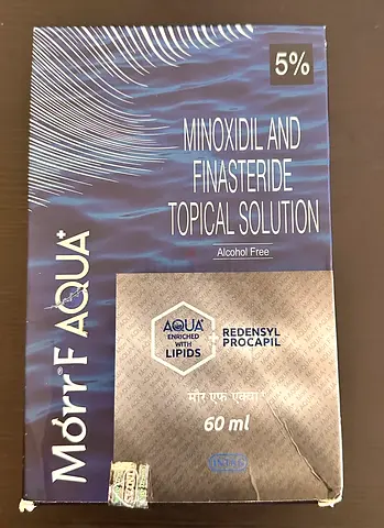 Minoxidil and Finasteride Topical Solution (Morr F Aqua) - 60ml