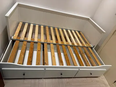 Ikea White Daybed with Storage