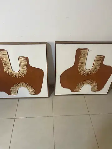 2 تابلوه حائط هاند ميد