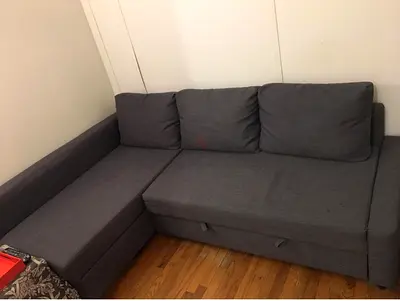 Comfortable Grey Sectional Sofa with Storage