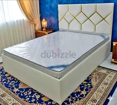 Brand New Elegant Queen Size Bed with Stylish Headboard