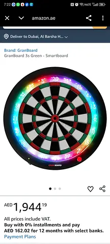 GranBoard 3s Green - Smartboard Dartboard
