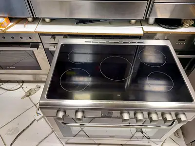 Hoover latest model full electric ceramic 5 hobs cooking range oven fan stove 90x60