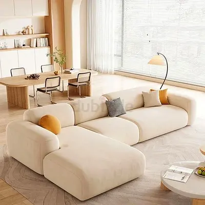 Cozy Modern Sofa with Matching Throw Pillows