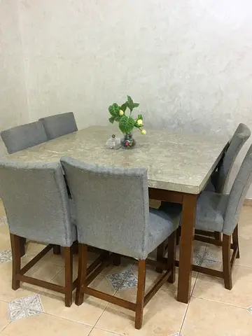 Stylish Dining Table Set with Comfortable Chairs