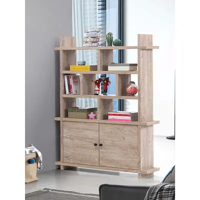 Stylish Wooden Bookcase with Storage