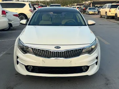 Kia optima 2016 fullopshin white color GCC calen car