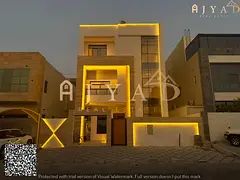 Villa for Sale in Al Yasmin | 3 Stories + Rooftop Terrace | 7 Rooms with Dressing Rooms | AED 2,000,