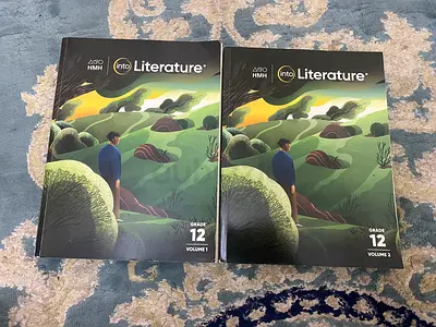 12th grade Volume 1 and 2 English books