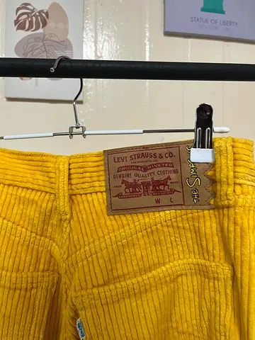 Levis Yellow Simpsons Edition Corduroy Pants