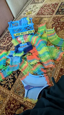 Colorful Building Track Set with Accessories