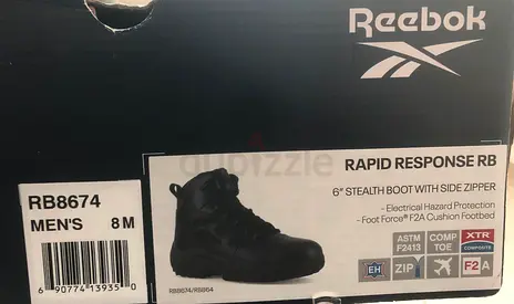 Reebok Rapid Response RB Stealth Boot - Size 8 Mens