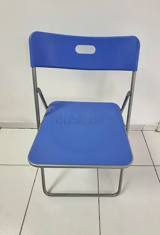 Compact Blue Folding Chair