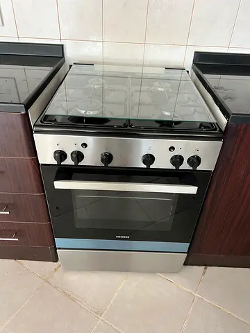 Siemens 4 Burners Full Flame Safety Gas Cooker HG2L10B51M Silver 60x60cm