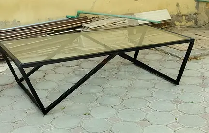 Stylish Glass-Top Coffee Table