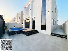 Luxury modern villa for sale with a swimming pool – Al Helio 2, Ajman | Strategically located on S
