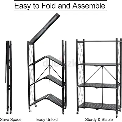 Foldable Corner Shelf - Space Saving Solution