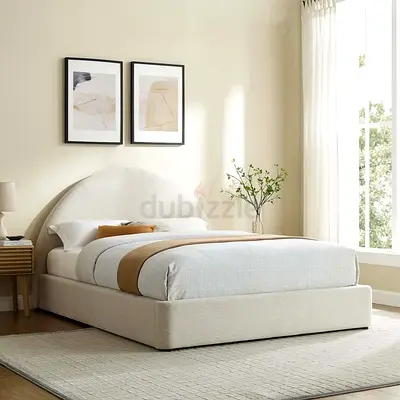 Modern Bed with Headboard | Custom Size | Delivered Across UAE