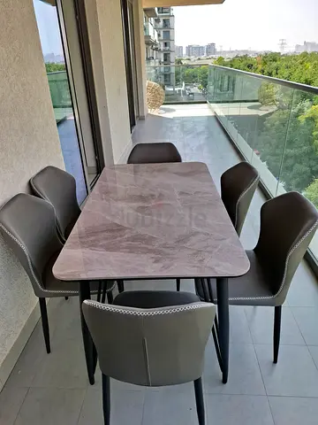 Brand New stylish Dining Table Set with Stylish 6 soft comfortable Chairs