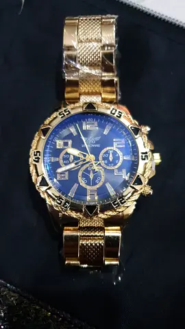 Stylish Gold-Plated Mens Sport Watch