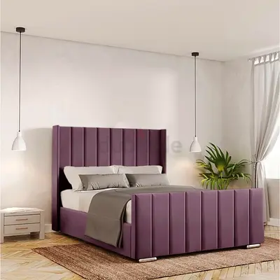 Modern Purple King Size Bed