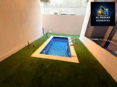 Luxury villa for sale in Ajman, 5 master bedrooms + private pool, including registration and ownersh