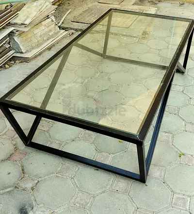 Stylish Glass-Top Coffee Table