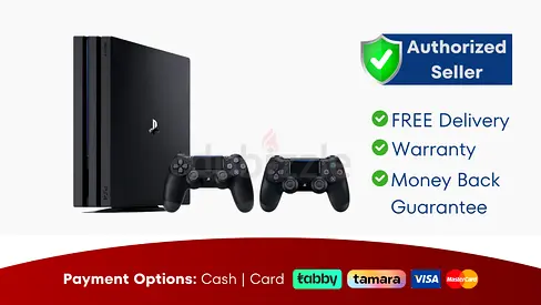 Sony PlayStation Pro with 2 Controller - New | Warranty | FREE Delivery | PS4