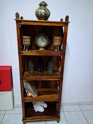 Antique style solid wooden shelf