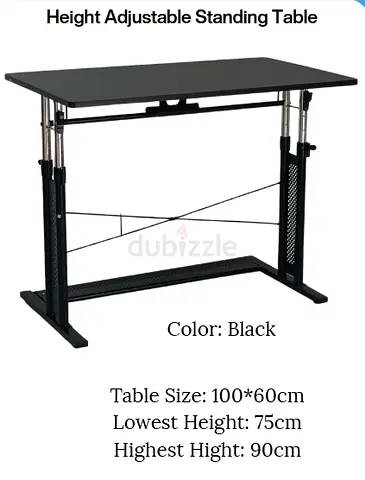 Height adjustable table