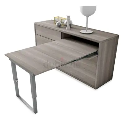 Modern Expandable Dining Table with Elegant Storage