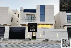 Villa with all registration and ownership fees included, ready to move in, in one of Ajman's mos