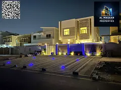 Modern villa on a main street, 4200 sq ft, with front setback for 10 cars, electricity and water inc