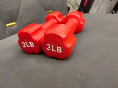Set of 2LB Red Dumbbells ,15AED Each