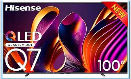 Hisense 100 Inch 4K 144Hz QLED VIDAA Dolby Atmos HDR VRR PRO-Full Array Local Dimming,Dolby Vision ,