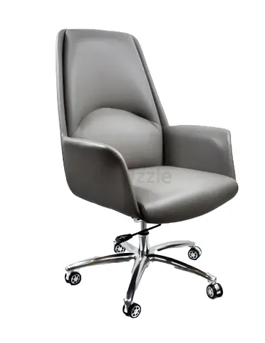 Medium back leather revolving chair