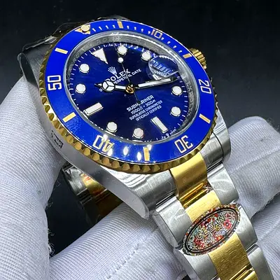 SC Rolex Submariner Watch with Blue Dial