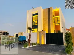 Villa with all registration and ownership fees included, ready to move in, in one of Ajman's mos