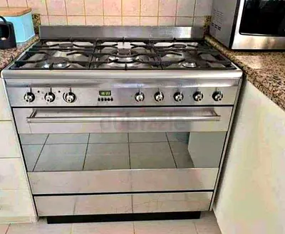 Smeg heavy duty top gas oven electric 90/60 size Stainless Steel Gas Range with Multiple Burners