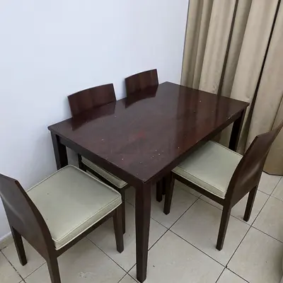 Elegant Dining Table with Chairs Set