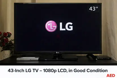 43-Inch LG TV – 1080p LCD, in perfect Condition