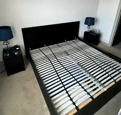 Ikea Queen size 160×200 bed with mattress available in perfect condition