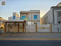 Luxury villa for sale in Al Zahiyah, Ajman, featuring 3 master bedrooms. Electricity, water, and air