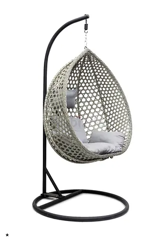 Stylish Hanging Egg Chair with Cushions
