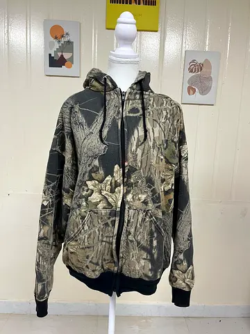90’s South west Oak Camo Zip up Hoodie