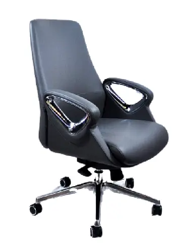 Medium back executive leather revolving chair
