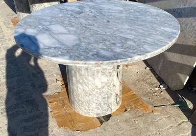 Elegant Marble Round Dining Table