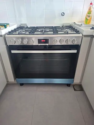 Bosch Series 6 Gas Range Cooker stainless steel 90x60cm 5Barnar
