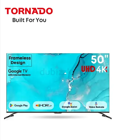 Tornado 50 4K UHD Smart TV - Frameless Design