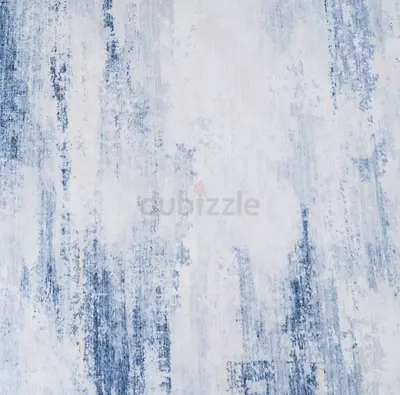 Carpet Abstract Design Blue-Gray